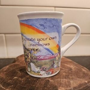 Vintage 2004 chicken soup for the soul "Create your own rainbows" mug